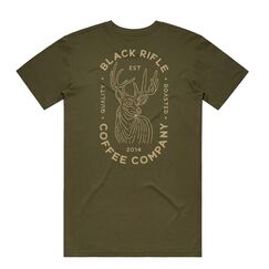 Футболка Deer Camp с оленем (Deer Camp T-Shirt) | Black Rifle Coffee