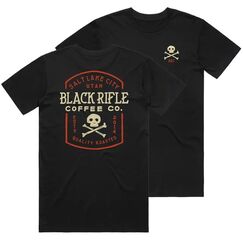 Футболка Jolly Roger Cross Bones с большим принтом на спине (Jolly Roger Cross Bones T-Shirt) | Black Rifle Coffee