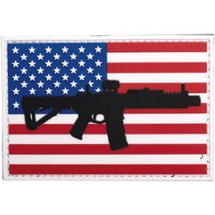 Нашивка ПВХ AR Flag RWB (AR Flag RWB PVC Patch) | Black Rifle Coffee