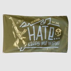 Флаг Hate Keeps Me Warm (Hate Keeps Me Warm Flag) | Zero Foxtrot