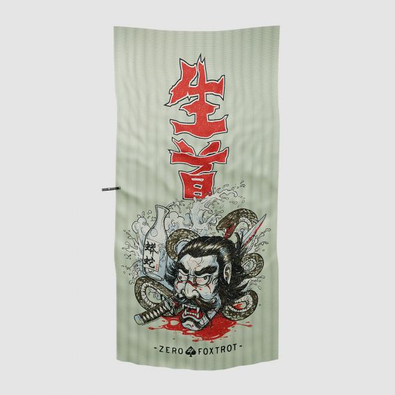 Пляжное полотенце Namakubi Sake (Namakubi Sake Microfiber Beach Towel) | Zero Foxtrot