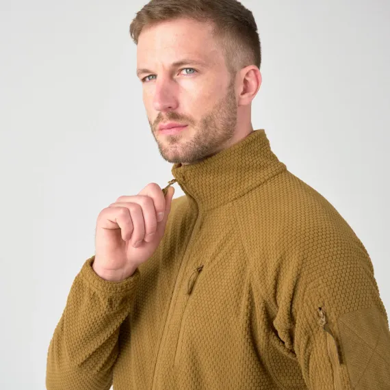 Тактическая куртка Alpha из флиса Grid Fleece (Alpha Tactical Jacket - Grid Fleece) | Helikon-Tex