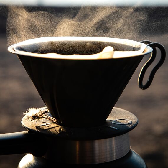 Металлическая воронка Hario V60 для пуровера (Pour Over Device) | Black Rifle Coffee