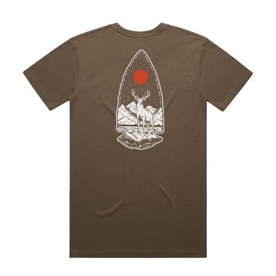 Футболка Deer Arrowhead из чесаного хлопка (Deer Arrowhead T-Shirt) | Black Rifle Coffee