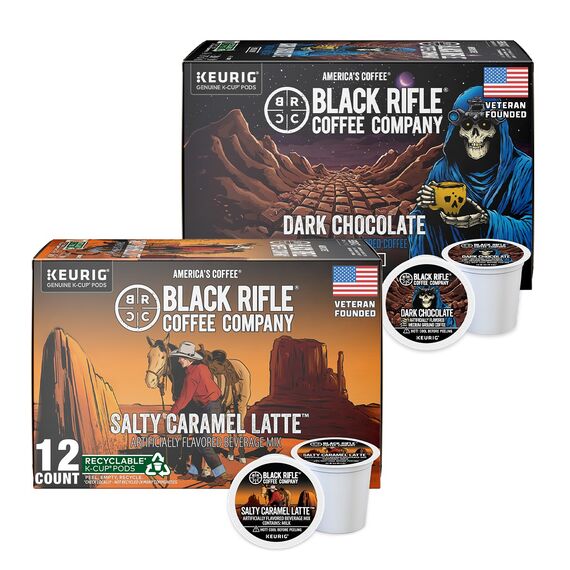 Набор ароматизированного кофе Salty Caramel и Dark Chocolate (Indulgent Flavored Coffee Bundle) | Black Rifle Coffee