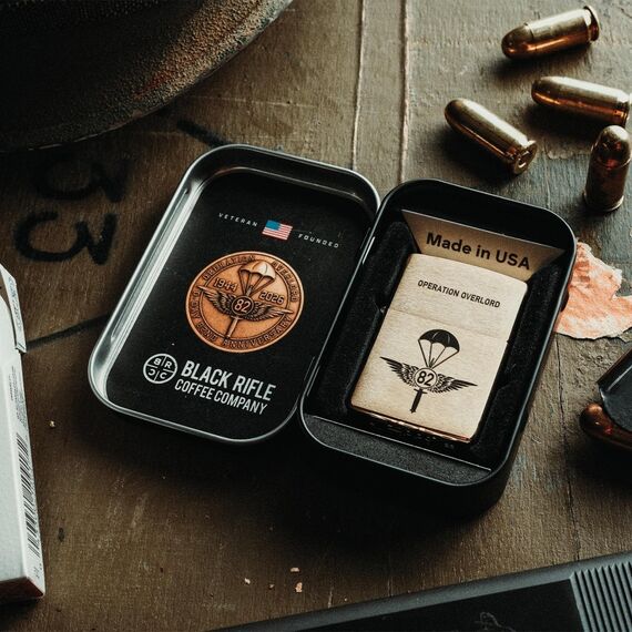 Зажигалка Zippo D-Day 82nd Anniversary (D-Day 82nd Anniversary Lighter) | Black Rifle Coffee