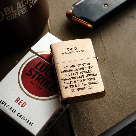 Зажигалка Zippo D-Day 82nd Anniversary (D-Day 82nd Anniversary Lighter) | Black Rifle Coffee