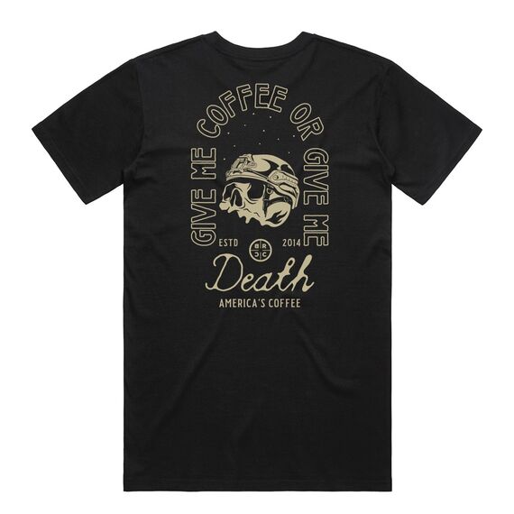 Футболка Death by Caffeine 2.0 (Death by Caffeine T-Shirt 2.0) | Black Rifle Coffee