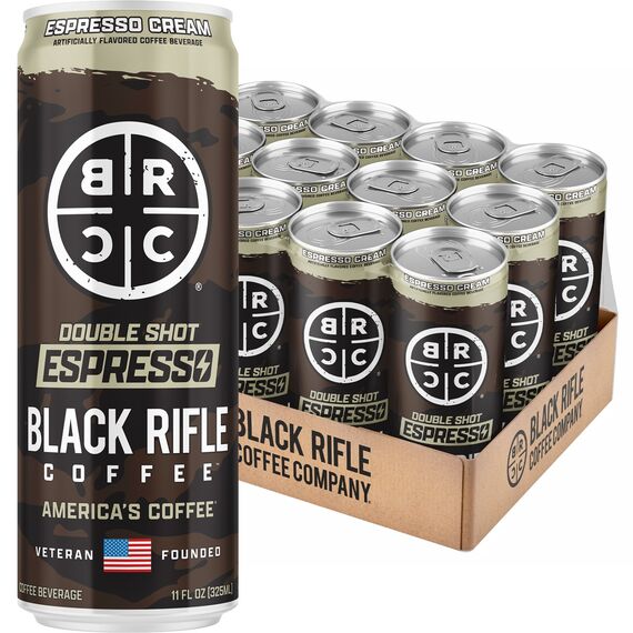 Кофейный напиток Ready To Drink, 200 мг кофеина, 12 банок (Ready To Drink Coffee, 200MG 12-Pack) | Black Rifle Coffee