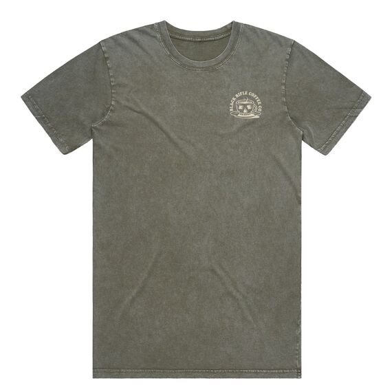 Футболка Black Rifle Diner с эффектом варки, Moss Stone (Black Rifle Diner Washed T-Shirt, Moss Stone) | Black Rifle Coffee