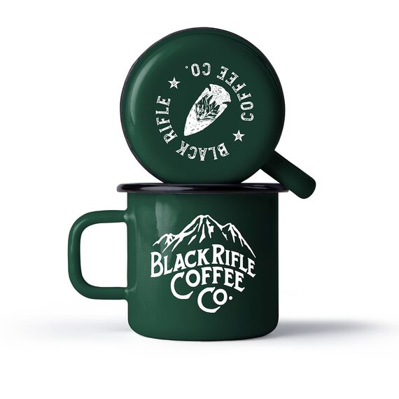 Кружка эмалированная Mountain, 355 мл (Mountain Enamel Mug) | Black Rifle Coffee