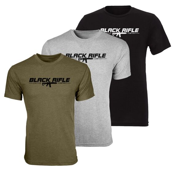 Футболка Black Rifle AR из трехкомпонентного трикотажа (Black Rifle AR T-Shirt) | Black Rifle Coffee