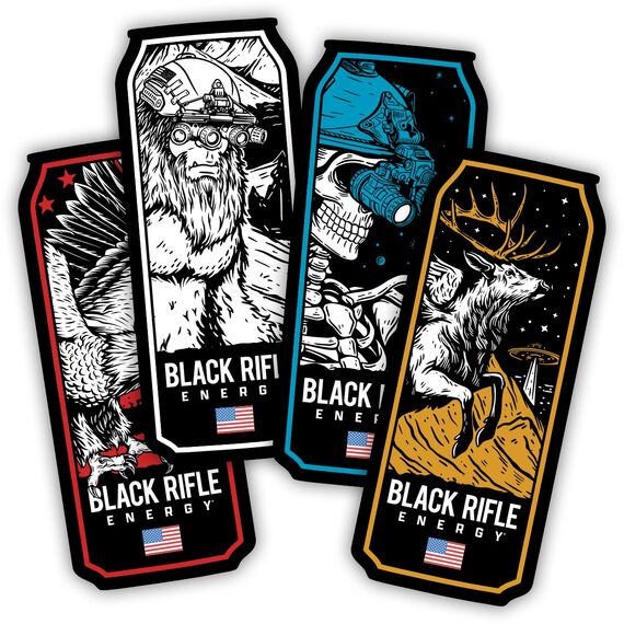 Набор наклеек Black Rifle Energy (BRE Sticker Pack) | Black Rifle Coffee