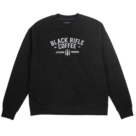 Свитшот Three Rounds, черный (Three Rounds Crewneck) | Black Rifle Coffee