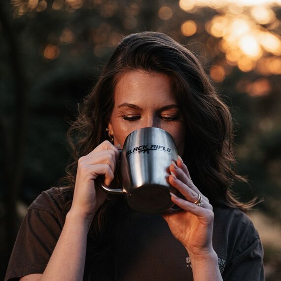 Кружка AR из нержавеющей стали, 384 мл (Black Rifle AR Stainless Steel Mug) | Black Rifle Coffee