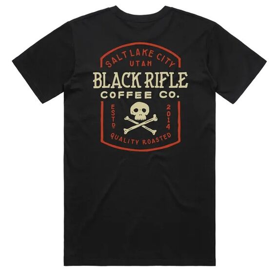 Футболка Jolly Roger Cross Bones с большим принтом на спине (Jolly Roger Cross Bones T-Shirt) | Black Rifle Coffee