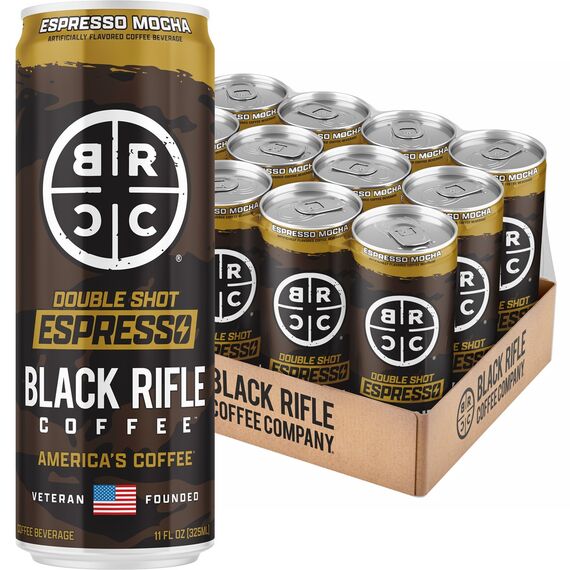 Кофейный напиток Ready To Drink, 200 мг кофеина, 12 банок (Ready To Drink Coffee, 200MG 12-Pack) | Black Rifle Coffee