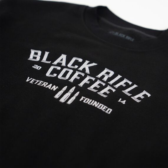 Свитшот Three Rounds, черный (Three Rounds Crewneck) | Black Rifle Coffee