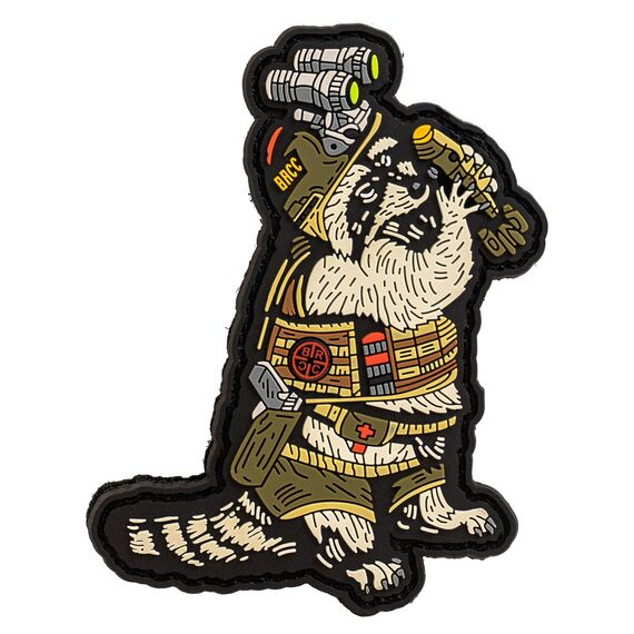 Нашивка ПВХ Trash Panda (Trash Panda PVC Patch) | Black Rifle Coffee