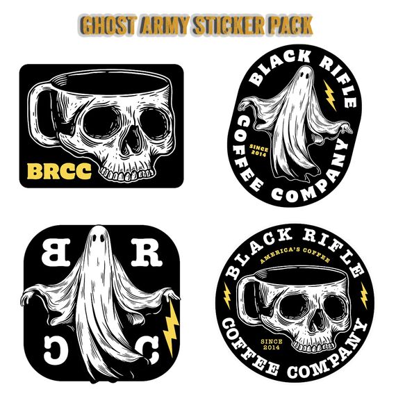 Набор наклеек Ghost Army (Ghost Army Sticker Pack) | Black Rifle Coffee