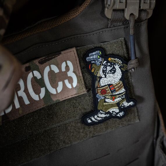 Нашивка ПВХ Trash Panda (Trash Panda PVC Patch) | Black Rifle Coffee