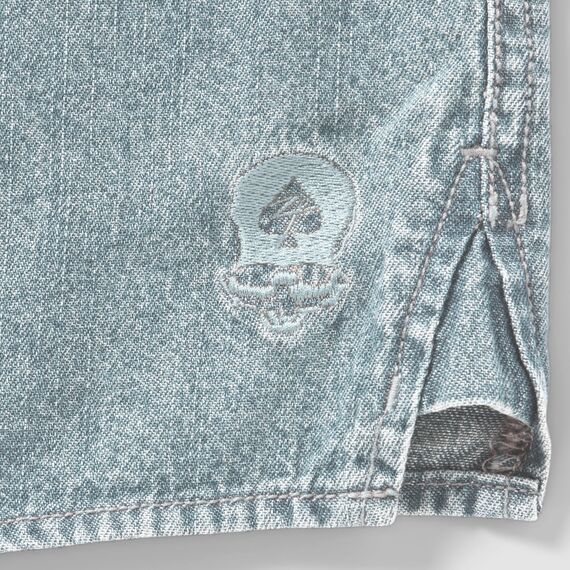 Джинсовая рубашка Denim Work (Denim Work Shirt) | Zero Foxtrot