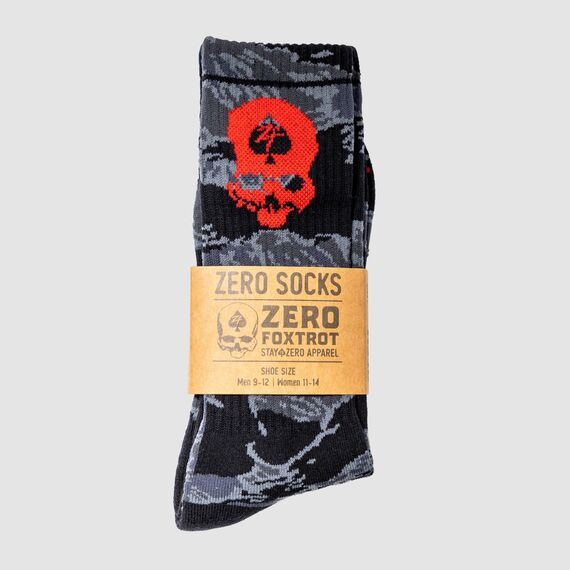 Носки Black Tiger Stripe (Zero Socks - Black Tiger Stripe) | Zero Foxtrot